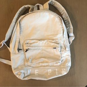 VS pink canvas backpack